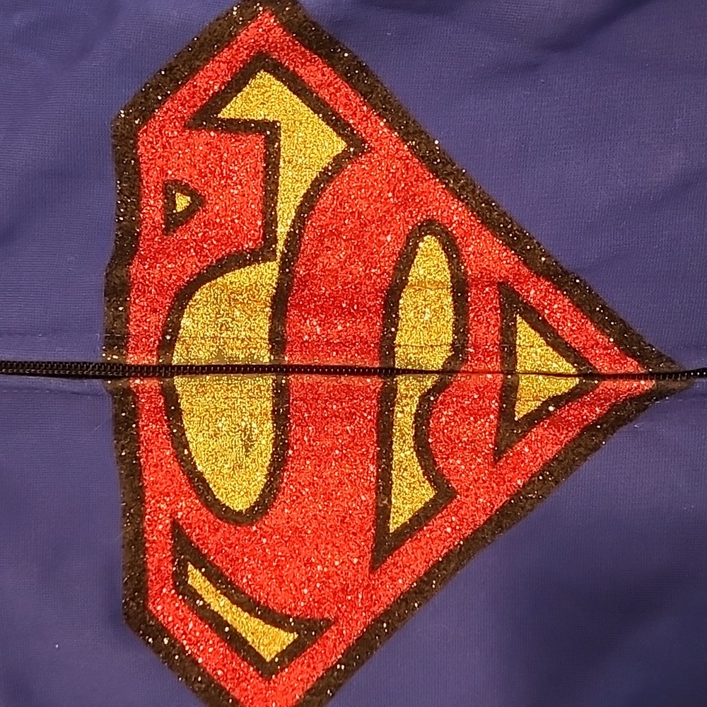 VGUC- DC Comics Sparkle Supergirl full-zip hoodie in S/M